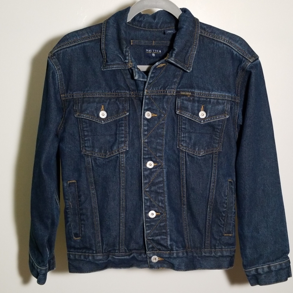 🍀Nautica Jean Jacket. Size large